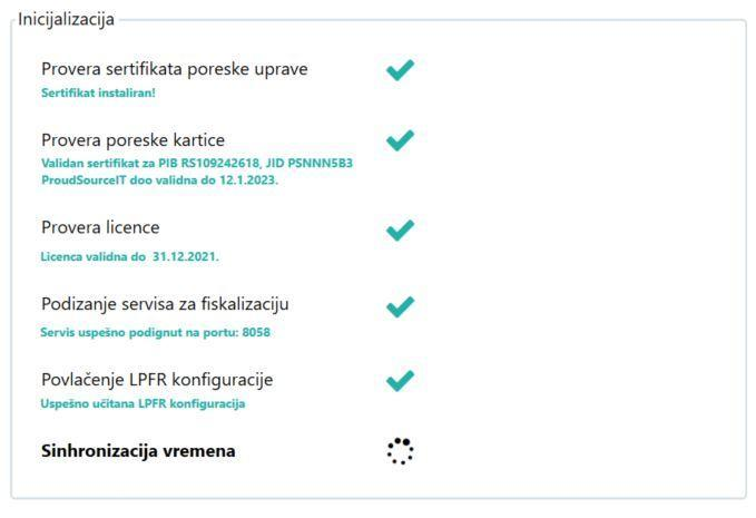 Inicijalizacija LPFRa po koracima