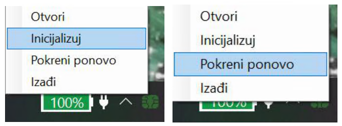 Ponovna inicijalizacija ili pokretanje LPFR-a