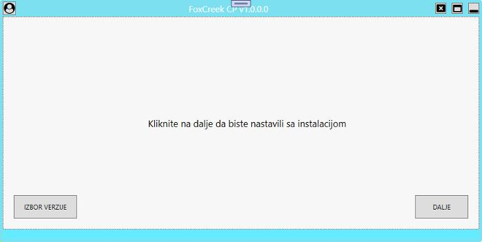 Nastavak instalacije