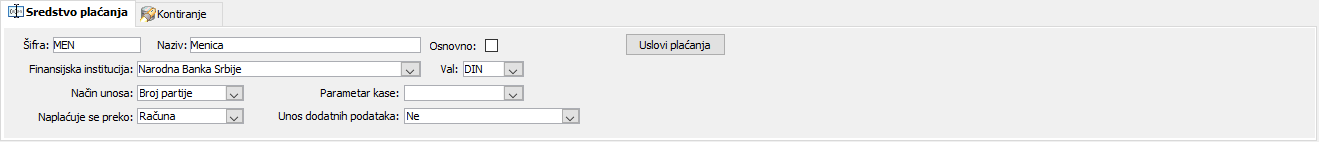 Listić Sredstvo plaćanja.
