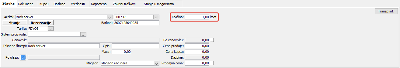 Snimak ekrana uz prethodni pasus