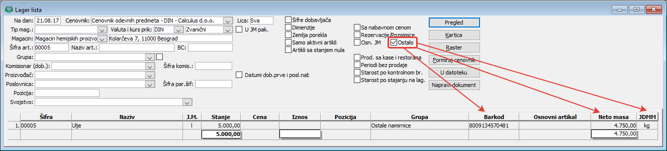 Snimak ekrana uz prethodni pasus