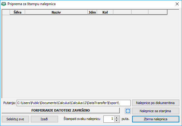 Snimak ekrana uz prethodni pasus