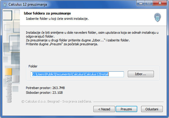 Snimak ekrana uz prethodni pasus